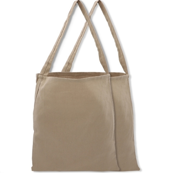 Lux Boutique Handbags - Bundle of 2 Khaki Shopping Totes New With Tag